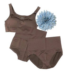 Yummie Bra, Girl Shorts and Panty 3 Piece Set SMALL/MEDIUM